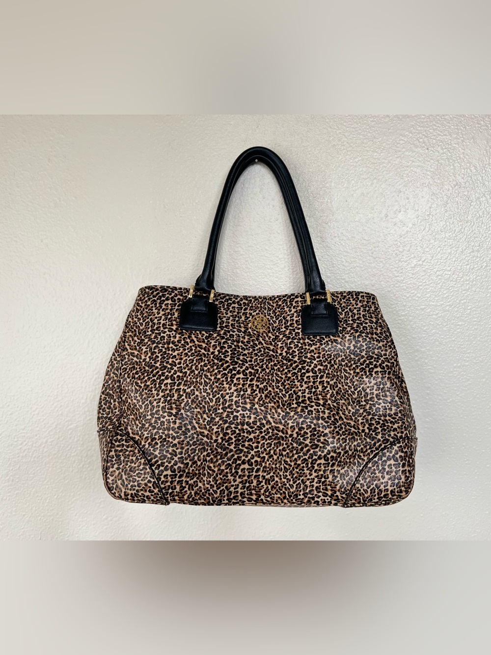 Tory Burch Large Leopard Print Tote